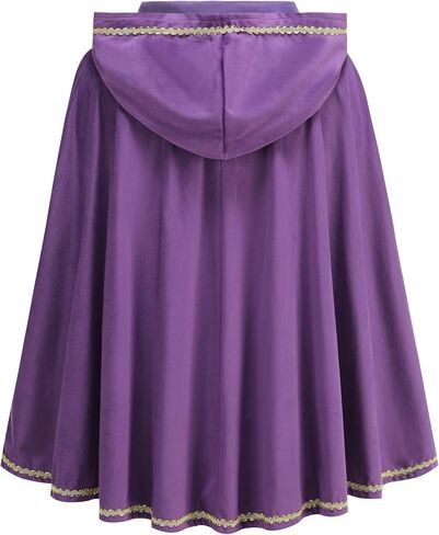 LMYOVE Women Hooded Cape Medieval Renaissance Cloak Costume Accessory for Halloween Christmas Ren Faire Cosplay Party in Kuwait