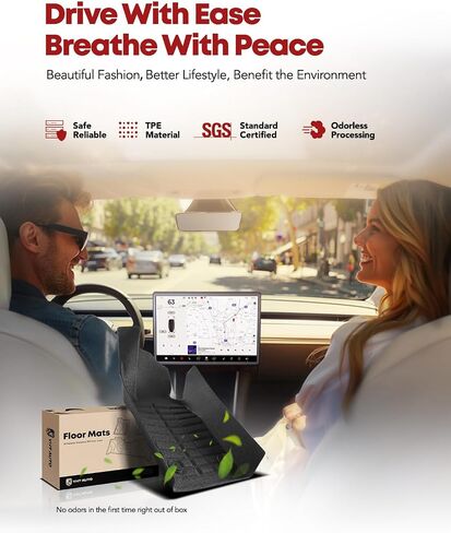Yhtauto Automotive All Heater Floor Hats متوافقة مع Cadillac ATS 2013-2014 ، حصيرة السيارات مخصصة لبطانات الأرضية الأمامية والخلفية ، الأسود ، مجموعة من 3 in Kuwait