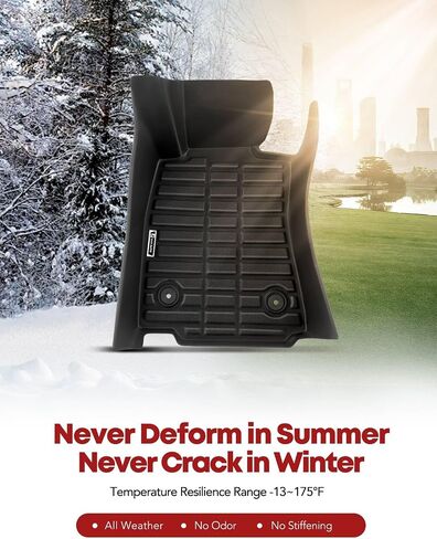 Yhtauto Automotive All Heater Floor Hats متوافقة مع Cadillac ATS 2013-2014 ، حصيرة السيارات مخصصة لبطانات الأرضية الأمامية والخلفية ، الأسود ، مجموعة من 3 in Kuwait