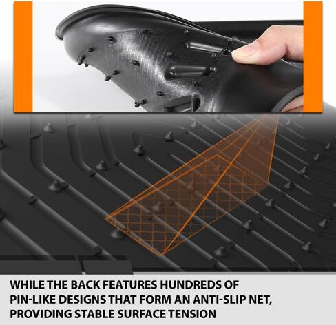 G-PLUS Floor Mats Compatible with Infiniti QX60 2014 2015 2016 2017 2018 2019 2020 All Weather Full Cover Protection TPE Floor Cargo Liners 1st & 2nd & 3rd Row 4PCS Black in Kuwait