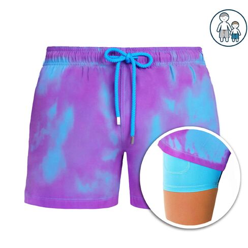 Capelle Miami Switch Blue/Purple Boys Hybrid Short, Swim and Play Trunk in Kuwait
