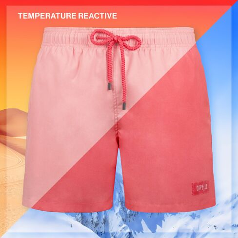 Capelle Miami Switch Red/Rosé Color Changing Hybrid Short, Swim and Resort Trunk in Kuwait