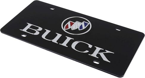 Laser Tag License Plate for Buick (Black) in Saudi Arabia