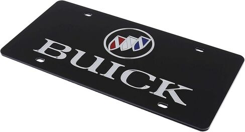 Laser Tag License Plate for Buick (Black) in Saudi Arabia