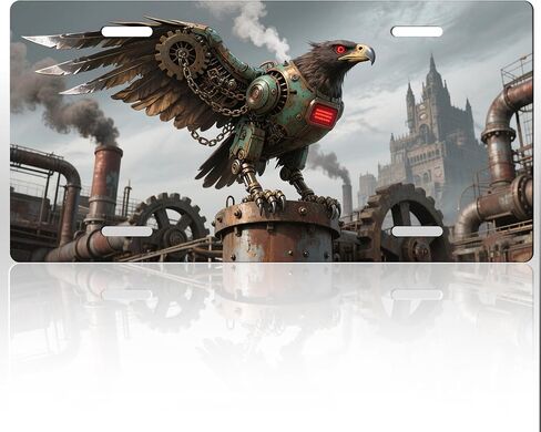 لوحات ترخيص Punk Animal Style Premium - 0.4 "سميكة من الألومنيوم متين ، تصاميم لوحة ترخيص أمامية مخصصة للسيارات (الأسماك) in Kuwait