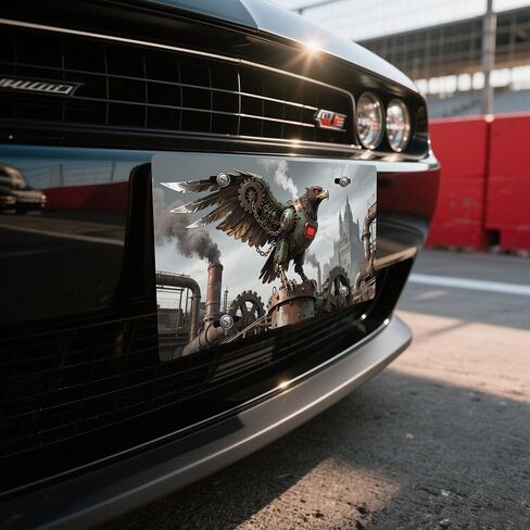 لوحات ترخيص Punk Animal Style Premium - 0.4 "سميكة من الألومنيوم متين ، تصاميم لوحة ترخيص أمامية مخصصة للسيارات (الأسماك) in Kuwait