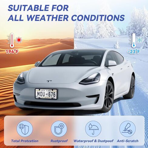 تغطية لوحة الترخيص والإطارات ، 2pcs واقي لوائح ترخيص واضحة ، أغطية لوحة ترخيص السيارات المضادة للصدأ والأطر مع مسامير وقبعات ، غطاء علامة عالمية لوحة الترخيص (أسود) in Kuwait