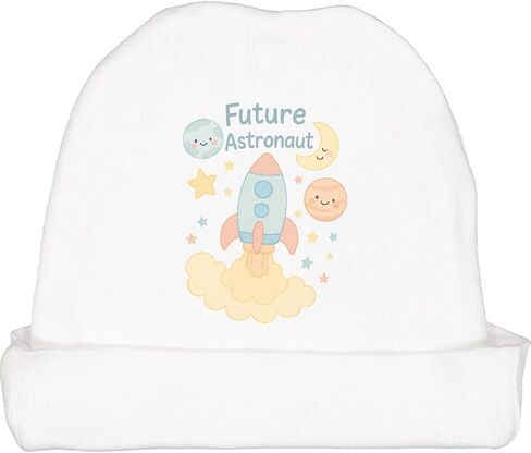 inktastic Future Astronaut Rocket Moon and Stars Baby Beanie Hat in Saudi Arabia
