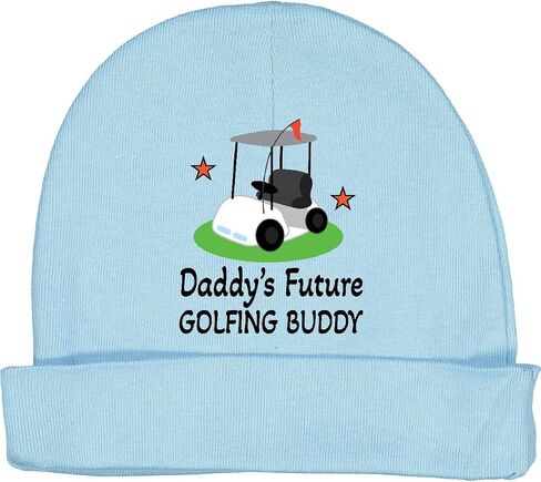 inktastic Daddys Future Golfing Buddy Baby Beanie Hat in Saudi Arabia