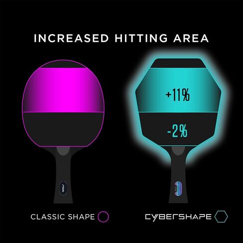 STIGA Cybershape Carbon Table Tennis Blade | Ping Pong Paddle - Unique Design for Larger Hitting Area & Increased Control - Competition Approved in Kuwait