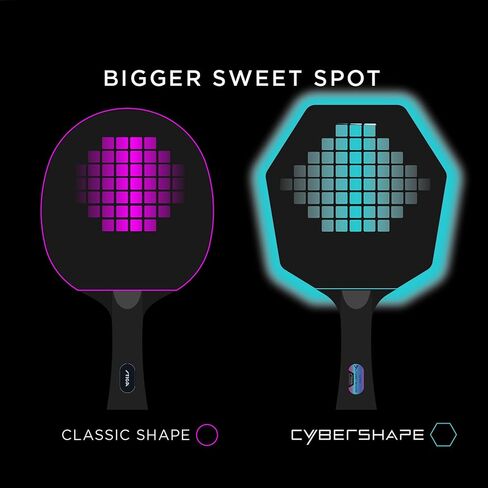 STIGA Cybershape Carbon Table Tennis Blade | Ping Pong Paddle - Unique Design for Larger Hitting Area & Increased Control - Competition Approved in Kuwait