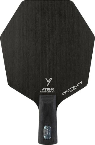 STIGA Cybershape Carbon Table Tennis Blade | Ping Pong Paddle - Unique Design for Larger Hitting Area & Increased Control - Competition Approved in Kuwait