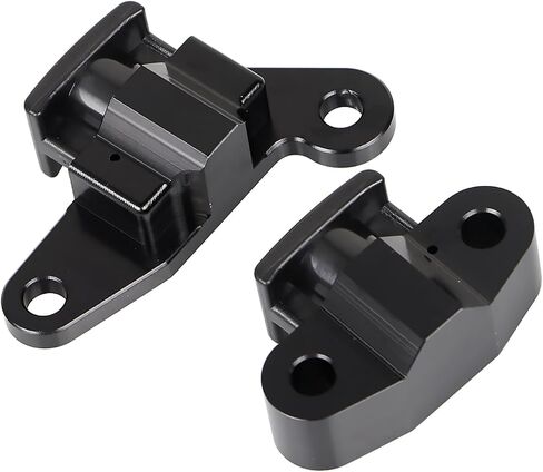 Aluminum Hydraulic Cam Chain Tensioners Kit for Harley Touring Electra Glide Road King Street Glide 2007-2016 and Heritage Softail Classic Fat Boy 2007-2017, Silver/button red in Saudi Arabia