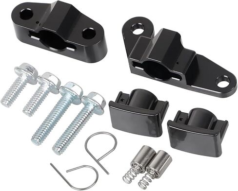 Aluminum Hydraulic Cam Chain Tensioners Kit for Harley Touring Electra Glide Road King Street Glide 2007-2016 and Heritage Softail Classic Fat Boy 2007-2017, Silver/button red in Saudi Arabia