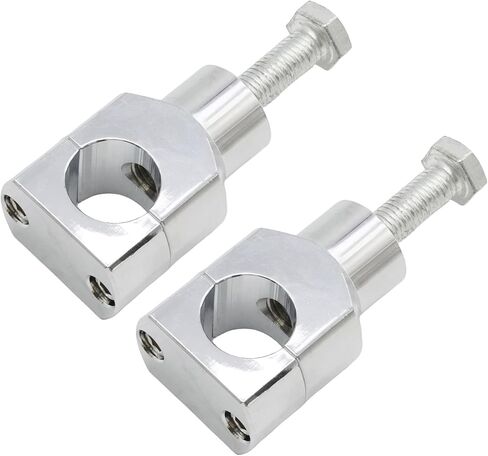 MT030-008-CD Chrome Round 1 inch Handlebar Riser Clamp, Replacement for Harley Replacement for Kawasaki Replacement for Suzuki Models in Saudi Arabia