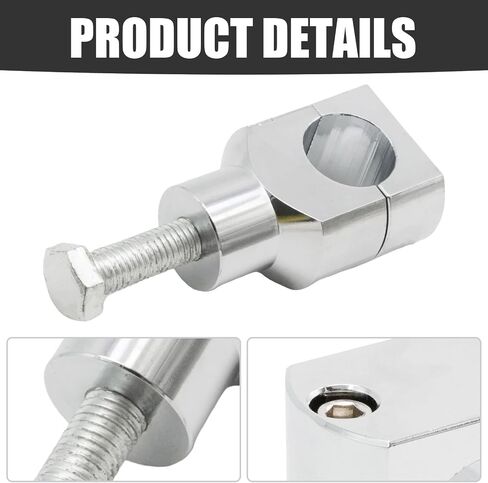 MT030-008-CD Chrome Round 1 inch Handlebar Riser Clamp, Replacement for Harley Replacement for Kawasaki Replacement for Suzuki Models in Saudi Arabia