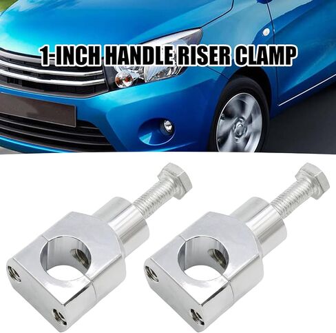 MT030-008-CD Chrome Round 1 inch Handlebar Riser Clamp, Replacement for Harley Replacement for Kawasaki Replacement for Suzuki Models in Saudi Arabia