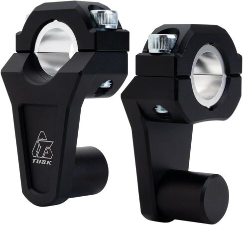 TUSK 2" Pivoting Bar Risers 7/8" Bar Clamp to 7/8" or 1 1/8" Bars Black for Suzuki V-Strom 650 XT Touring 2019-2020 in Saudi Arabia