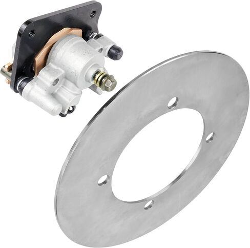 Caltric Rear Brake Rotor Disc with Caliper Compatible with Yamaha Kodiak 450 YFM450F 4x4 2005-2006 in Saudi Arabia