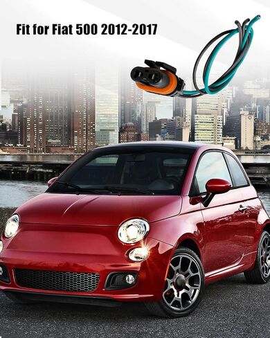 3-Ware 9012 موصل لمبة الهالوجين Pigtrail Fit for Fiat 500 2012-2017 16GA 16AWG WIRINGER in Saudi Arabia