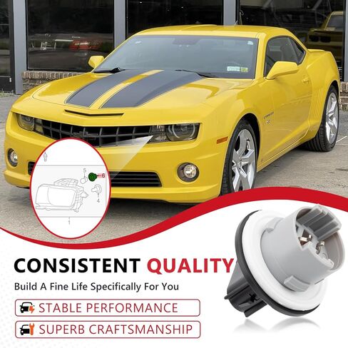Turn Signal Light and Parking Lamp Socket Base Connector Fit for Chevrolet Camaro 2010 2011 2012 2013 2014 2015 Replace #92227778 2PCS in Saudi Arabia