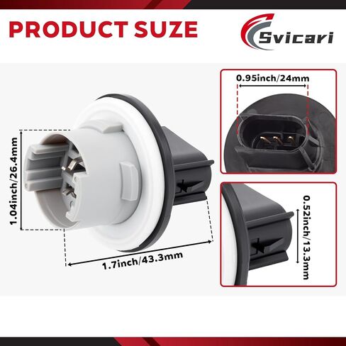 Turn Signal Light and Parking Lamp Socket Base Connector Fit for Chevrolet Camaro 2010 2011 2012 2013 2014 2015 Replace #92227778 2PCS in Saudi Arabia