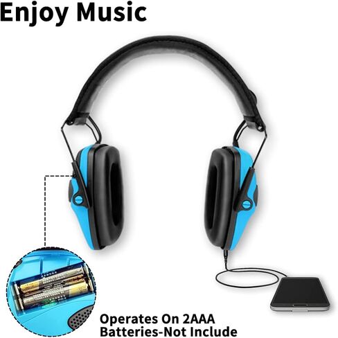 ZOHAN ترقية EM054 حماية الأذن الإلكترونية للرماية مع تضخيم الصوت 4X، غطاء للأذنين نحيف نشط لتقليل الضوضاء لمجموعة الأسلحة in Kuwait