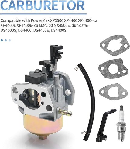 6.5hp 196cc 212cc carburetor مع استبدال الملحقات لـ Durostar DS4000S DS4400 DS4400E DS4400S 208CC 212CC استبدال مولد محمول GP3250 XP3500 XP4400 MX4500 in Saudi Arabia