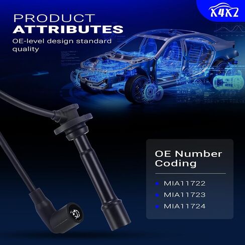 MIA11722 عالي الأداء سلك قابس شرارة منخفضة المقاومة مجموعة لجون ديري 825i ، 825i S4 丨 3pcs (MIA11722 ، MIA11723 ، MIA11724) in Saudi Arabia