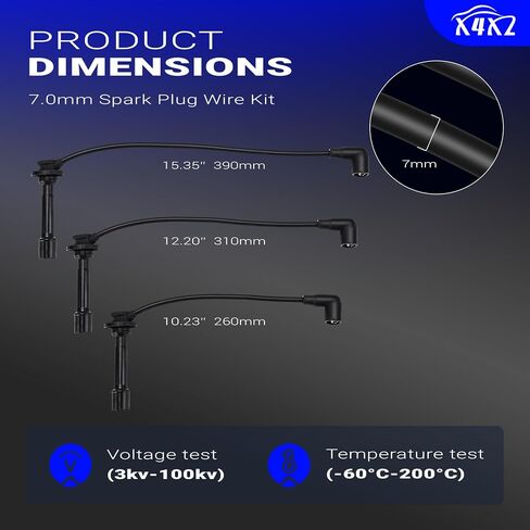 MIA11722 عالي الأداء سلك قابس شرارة منخفضة المقاومة مجموعة لجون ديري 825i ، 825i S4 丨 3pcs (MIA11722 ، MIA11723 ، MIA11724) in Saudi Arabia