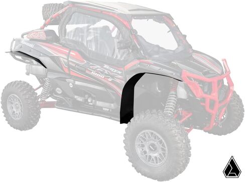SuperATV Assault Industries Fender Flares/Mud Guards/Mud Flares for 2020+ Kawasaki Teryx KRX 1000 | Extreme Durability | Protect Against Rocks, Dirt, Sand, & Mud | USA Made in Saudi Arabia