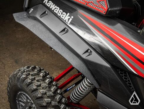 SuperATV Assault Industries Fender Flares/Mud Guards/Mud Flares for 2020+ Kawasaki Teryx KRX 1000 | Extreme Durability | Protect Against Rocks, Dirt, Sand, & Mud | USA Made in Saudi Arabia