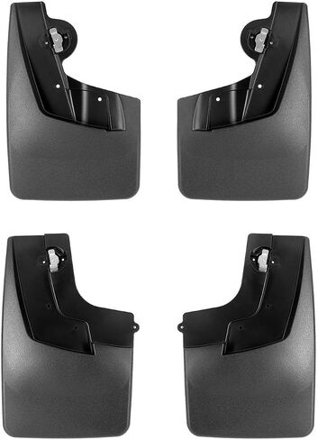 WeatherTech Custom No Drill Splash Guard MudFlaps for Chevrolet Colorado - Front & Rear Set (110171-120171), Black in Saudi Arabia