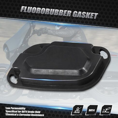 NiceCnc Front Master Cylinder Cylinder Seals Brake Clutch Cover Cover Fluger متوافق مع Harley Road King Flhr 2017-2020 ، بديل لـ 36700131 (يسار)/42857-06B (يمين) ، انظر التوفيق in Kuwait