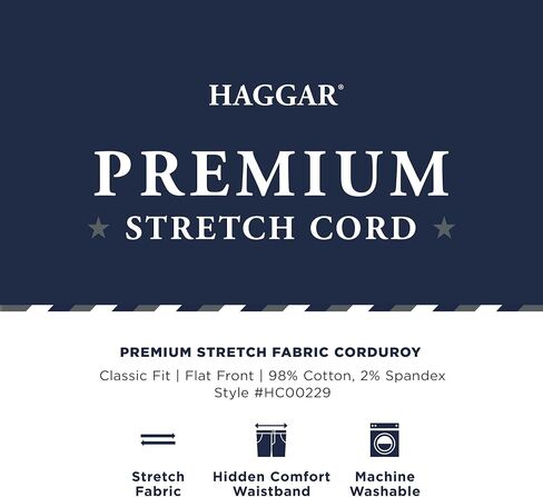 Haggar Men's Classic Fit Stretch Corduroy Pant in Saudi Arabia