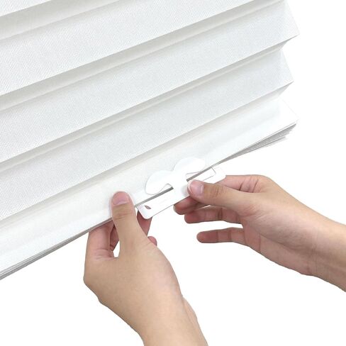 DEZ FURNISHINGS Cordless No Tools Blackout Pleated Fabric Shades, 36 "W x 72 "H, Anchor Gray, Pack of 4 in Saudi Arabia