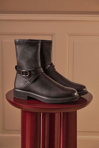 ECCO Women's Amsterdam Buckle Boot Mid-Cut Cout Boot in Kuwait