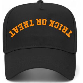 Trick Or Treat Upside Down Reversed Vintage Trucker Hat | Halloween | Premium Snapback Baseball Hat for Men & Women in Kuwait