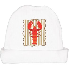 inktastic Lobster Striped Cute Squiggle Baby Beanie Hat in Kuwait