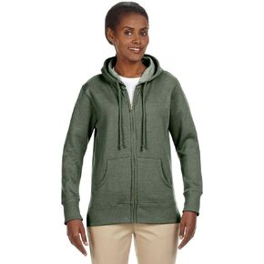 EC4580 سيدات 7 أوقية. عضوي/معاد تدويره هود الصوف الكامل زيب in Kuwait