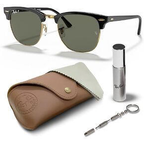 Ray-Ban RB3016 CLUBMASTER CLASSIC Square Shaped Sunglasses for Men & Women with Official RAYBAN Eyewear Kit in Saudi Arabia