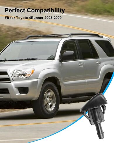 2 PCS Front Windshield Washer فوهة تناسب Toyota 4runner 2003-2009 استبدال 85381-52151 85381-35090 in Kuwait