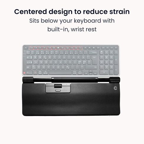Contour RollerMouse Pro Ergonomic Central Rollerbar Design for Neck, Shoulder & Wrist Pain Relief, 6 Programmable Buttons, 600-2800 DPI, Productivity Plug & Play Mac & PC - Wired - Slim in Kuwait