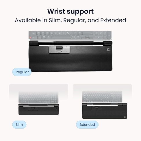 Contour RollerMouse Pro Ergonomic Central Rollerbar Design for Neck, Shoulder & Wrist Pain Relief, 6 Programmable Buttons, 600-2800 DPI, Productivity Plug & Play Mac & PC - Wired - Slim in Kuwait