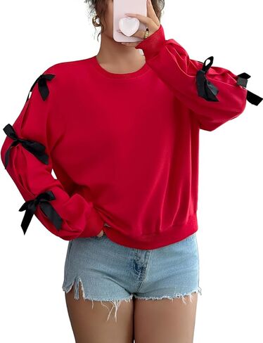 قوس المرأة قميص خفيف الوزن من مجموعة من البلوزات كبيرة الحجم in Kuwait