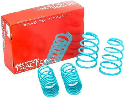 Godspeed LS-TS-KA-0002 Traction-S Sports Lowering Springs, Reduce Body Roll, Improved Handling, Set of 4, compatible with Kia Forte Coupe/Sedan (TD) 2010-13 in Saudi Arabia