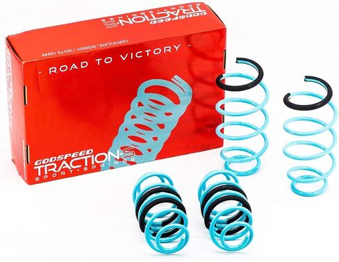 Godspeed LS-TS-CT-0001 Traction-S Performance Lowering Springs, Reduce Body Roll, Improved Handling, Set of 4, compatible with Chevy Sonic (T300) 2012-2021 in Saudi Arabia