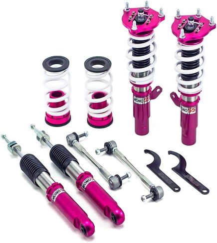 Godspeed MSS0129-C MonoSS Coilover Lowering Kit, Fully Adjustable, Ride Height, Spring Tension And 16 Click Damping, compatible with Honda Hatchback (FL) 2022-25 in Saudi Arabia