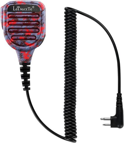 Two Way Radio Speaker Microphone Compatible with Motorola CP200,GP300,CLS1110,CLS1410 Waterproof IP56 Walkie Talkie with PTT and 3.5mm Jack-Camouflage Yellow in Kuwait