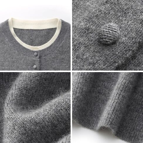 100% الصوف الخالص المرأة الصيف القمم العصرية طاقم الرقبة قصيرة الأكمام الجبهة جيب فضفاضة تناسب متماسكة البلوز البلوزات تجريب in Kuwait